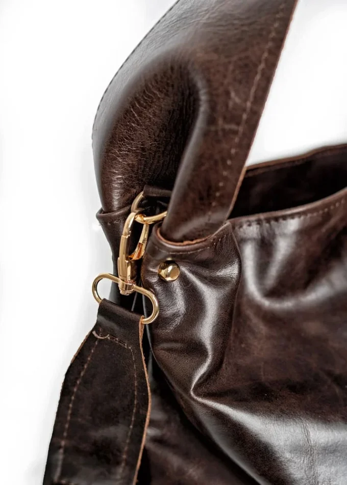Elegancka skórzana torebka w stylu Vintage - Zaria - obrazek 8