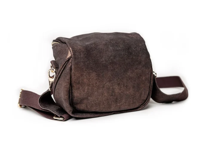 Stylowa torba nerka Lily Shimmer z naturalnej skóry - obrazek 2