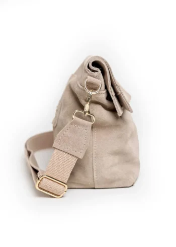 Wnętrze torebki Massimo Grey z elegancką, wzorzystą podszewką